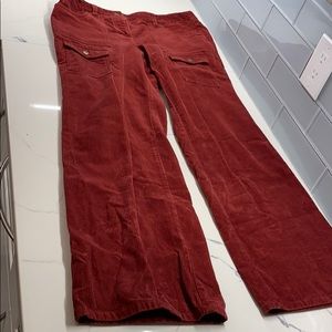 Ann Taylor LOFT red corduroyed pants